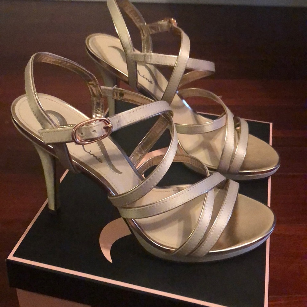 Rose gold heels